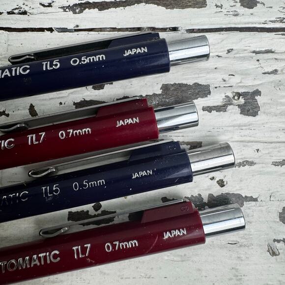 Vintage Berol Automatic TL5 TL7 Drafting Mechanical Pencils 0.7 0.5mm Lot of 4 - Picture 4 of 7